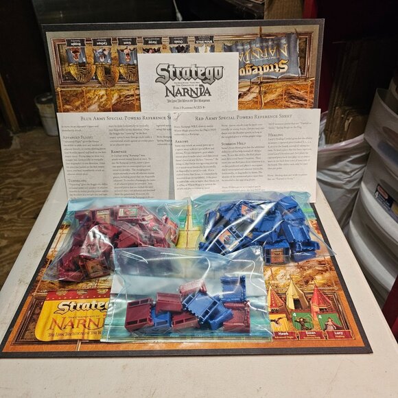 The Chronicles Of Narnia Stratego Board Game Milton Bradley Preowned COMPLETE - Picture 3 of 16